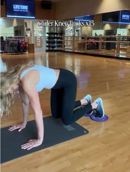 Slider knee tucks